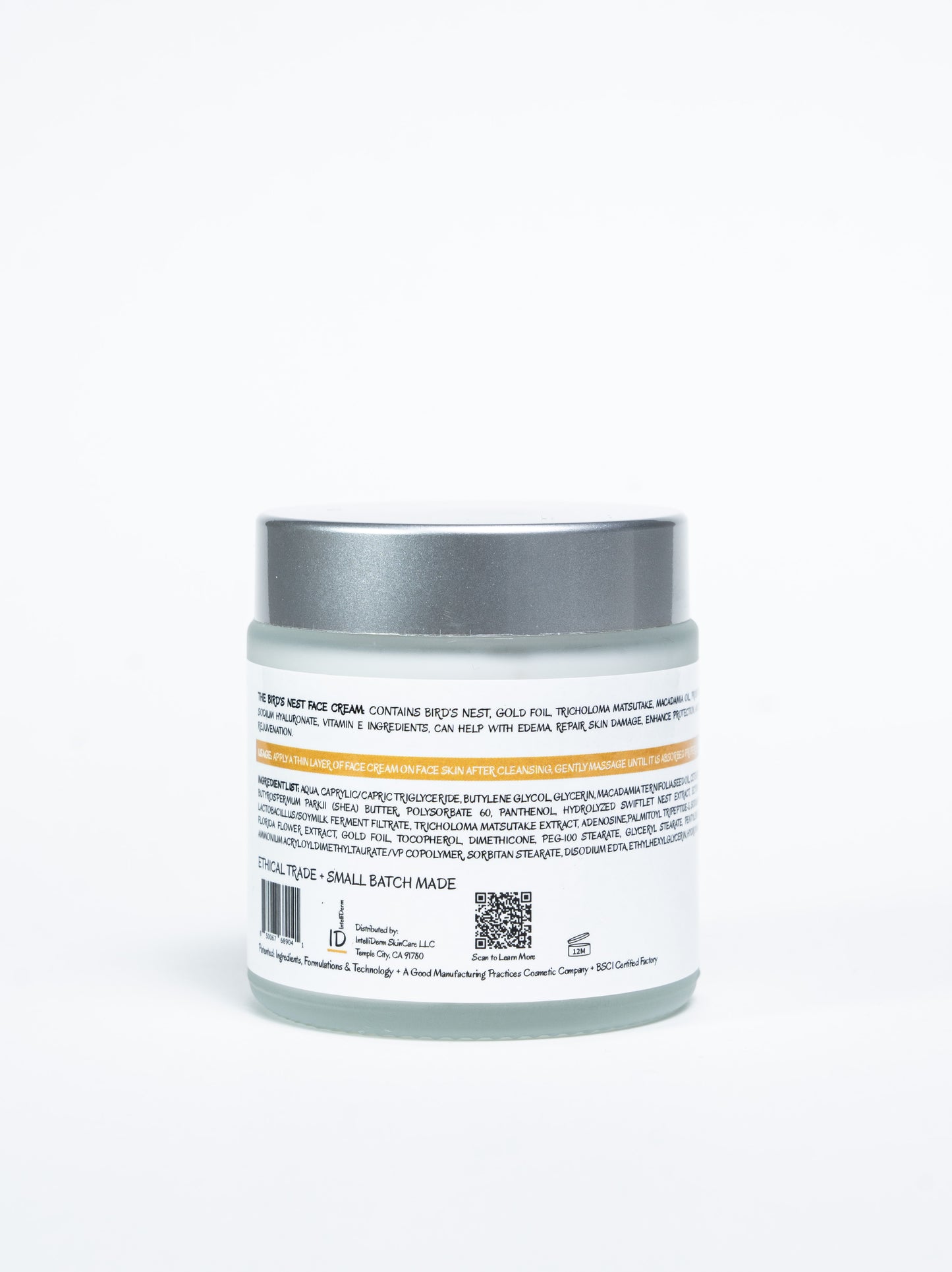 The Bird's Nest Face Cream Label