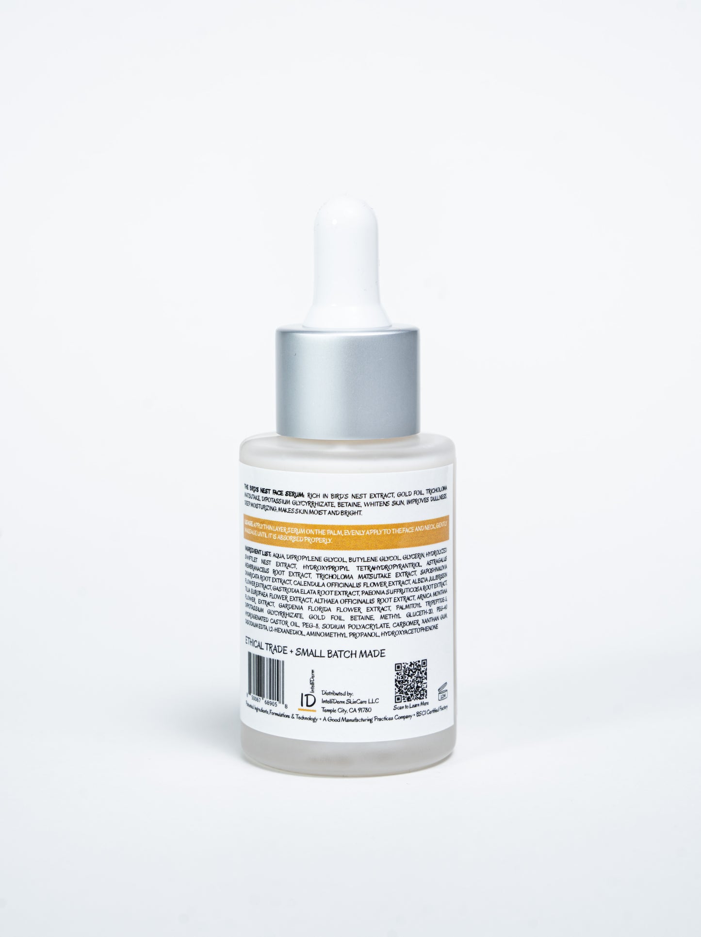The Bird's Nest Face Serum Label