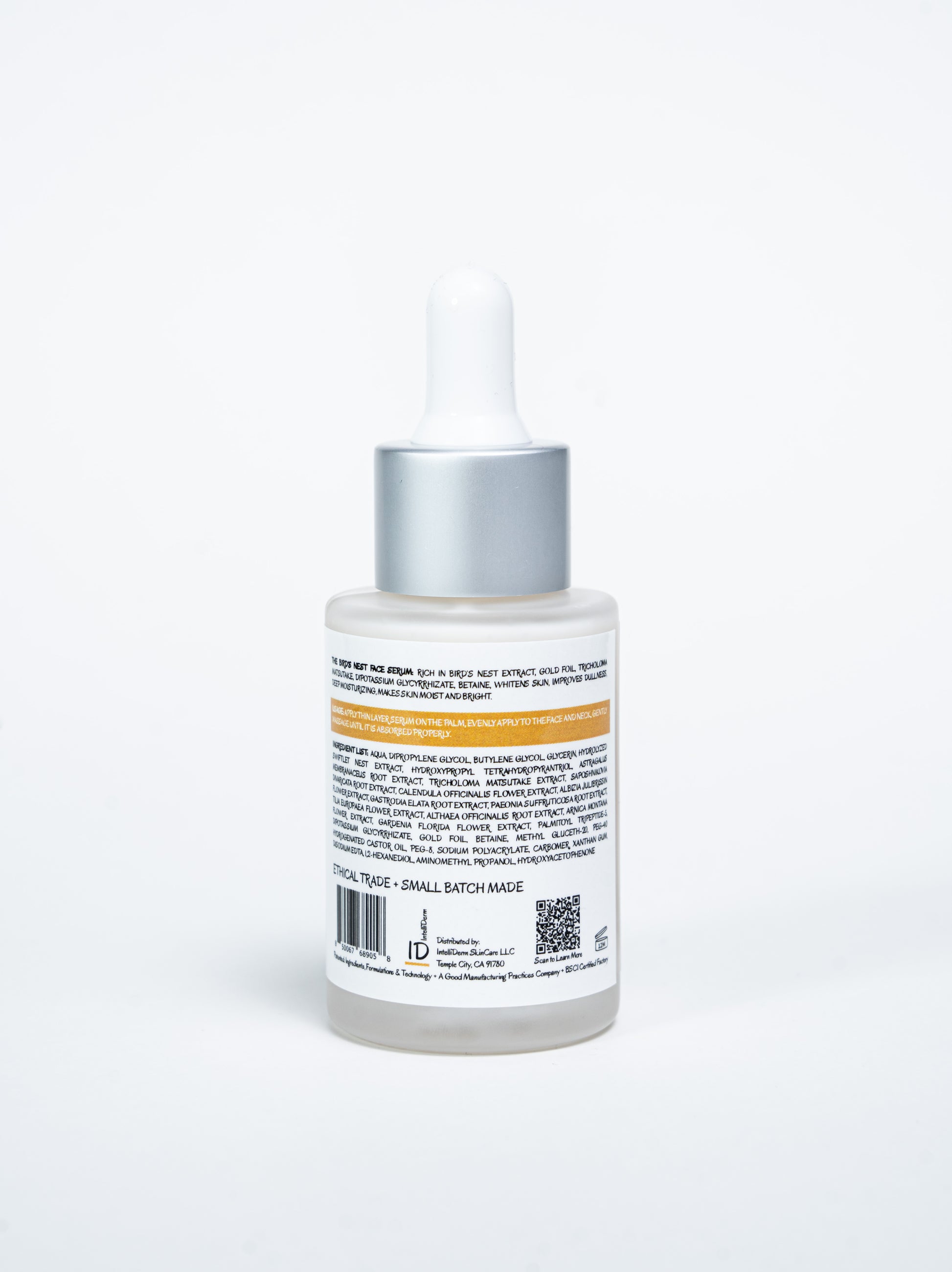 The Bird's Nest Face Serum Label
